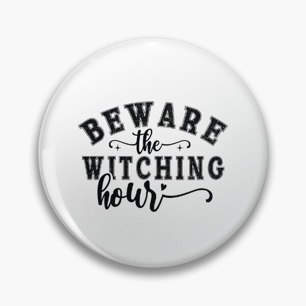 Item preview, Beware The Witching Hour - Retro Autumn Halloween Vibes Quotes Spooky USA Season Apparel Art designed and sold by FuzionRaptor.