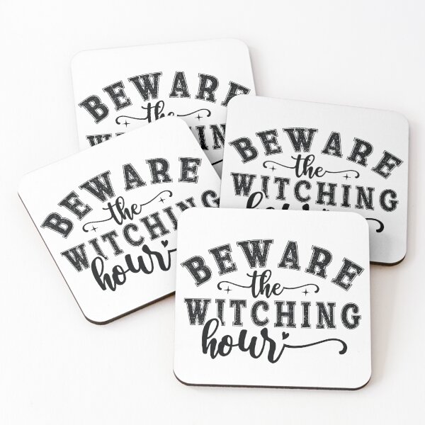 Item preview, Beware The Witching Hour - Retro Autumn Halloween Vibes Quotes Spooky USA Season Apparel Art designed and sold by FuzionRaptor.