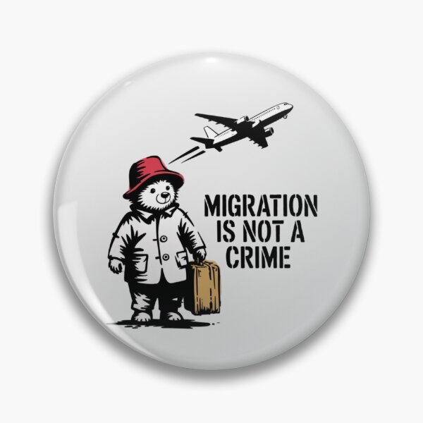 Item preview, Banksy - Migration is not a crime designed and sold by 123ks.