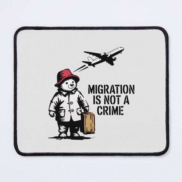 Item preview, Banksy - Migration is not a crime designed and sold by 123ks.