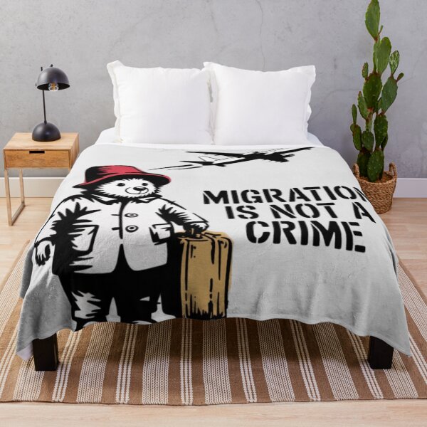 Item preview, Banksy - Migration is not a crime designed and sold by 123ks.