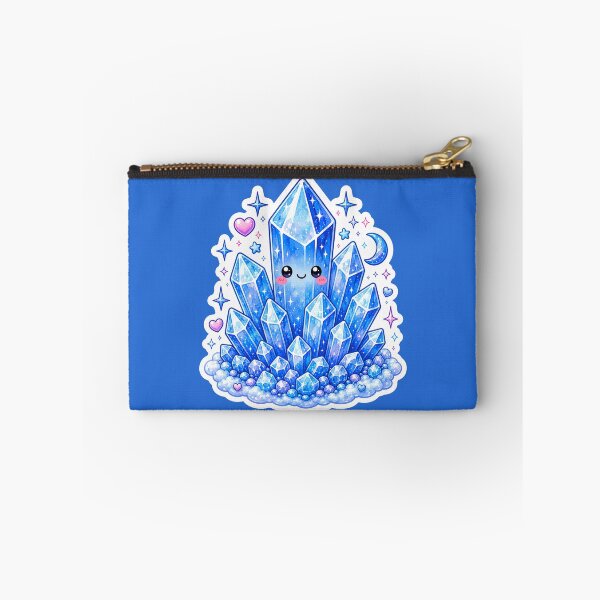 Item preview, Cute Kawaii Blue Crystal Cluster Sticker designed and sold by Christiana-Art.