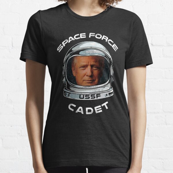 USSF Shirt United States Space Force Tshirt Cadet Trump Astronaut Helmet T-shirt  Essential T-Shirt