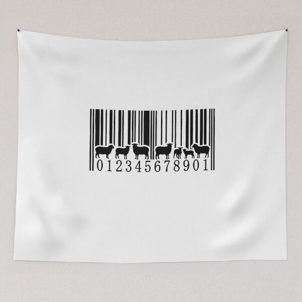 Item preview, Barcode Sheep – Funny Farm Animal Graphic Design designed and sold by Fragmented Murmurings.