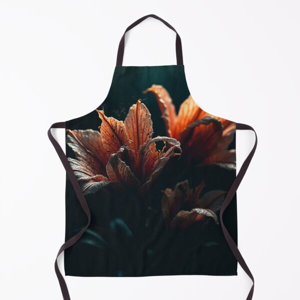 Item preview, Dramatic Rust Orange Lily Floral Macro Art designed and sold by WitchyBotanicaArt.
