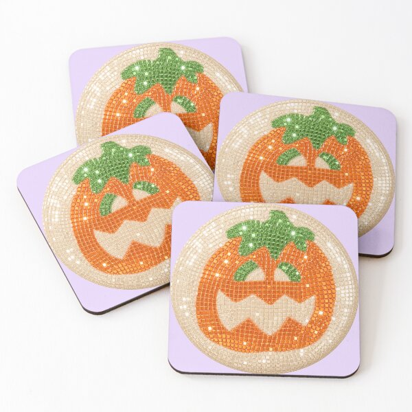 Item preview, Disco Jack O'Lantern Pumpkin Cookie designed and sold by Ellie Dyer.