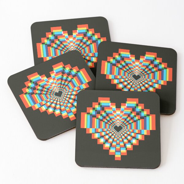 Item preview, Darkest Pixel Heart - Soft CMYK 2 designed and sold by animinimal.