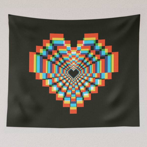 Item preview, Darkest Pixel Heart - Soft CMYK 2 designed and sold by animinimal.