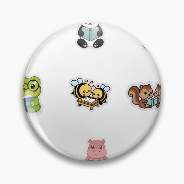 Item preview, Cute Reading Animals Collection designed and sold by KAWAII STUDIO NB.