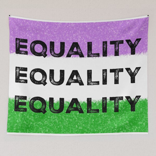 Item preview, Equality - Genderqueer Flag designed and sold by Qweird Artistry.