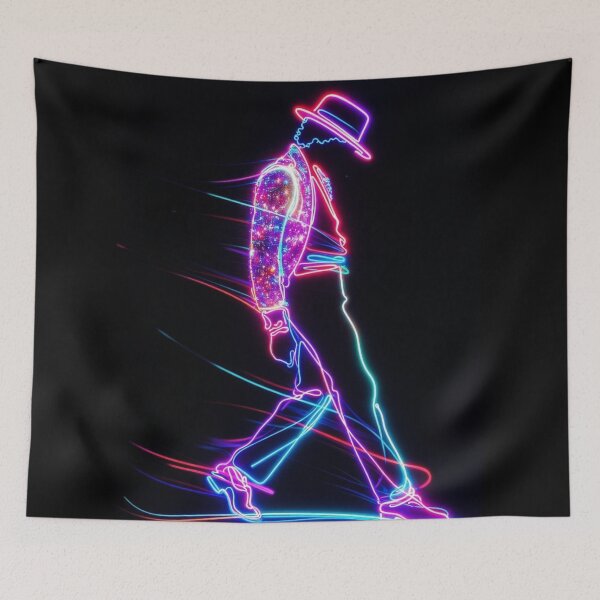 Item preview, Neon Moonwalk Dance Retro Pop Art Sticker designed and sold by ExploreAura Studio.