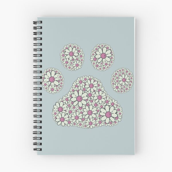 Item preview, Retro Sage daisy dog paw print  designed and sold by Doodles Down South.