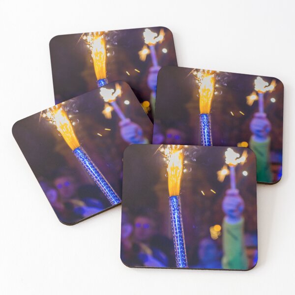 Item preview, Handheld Sparkler Firework Sparking at Night Party Celebration With Colorful Bokeh Lights designed and sold by Nmallia.