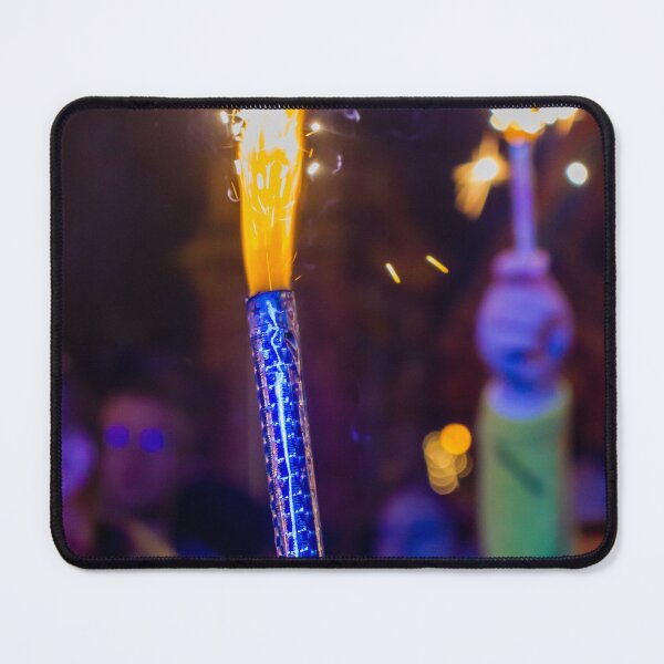 Item preview, Handheld Sparkler Firework Sparking at Night Party Celebration With Colorful Bokeh Lights designed and sold by Nmallia.