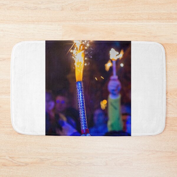 Item preview, Handheld Sparkler Firework Sparking at Night Party Celebration With Colorful Bokeh Lights designed and sold by Nmallia.
