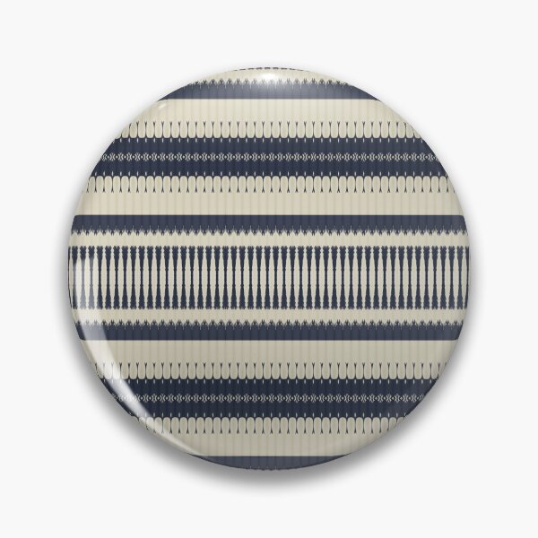 Item preview, Navy Blue Stripedot Geometric Aztec Pattern designed and sold by FawnFeatherCo.