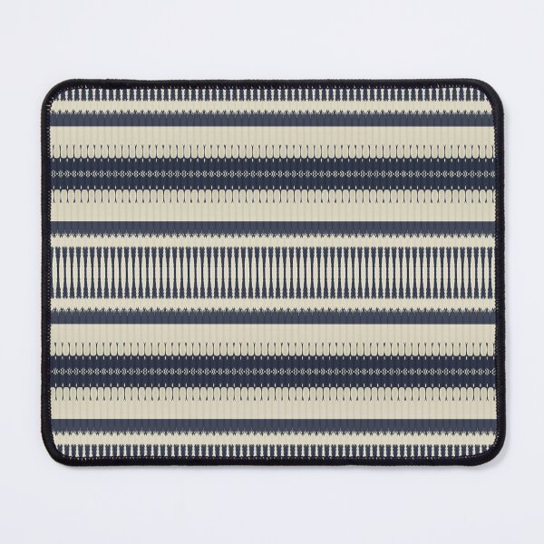 Item preview, Navy Blue Stripedot Geometric Aztec Pattern designed and sold by FawnFeatherCo.