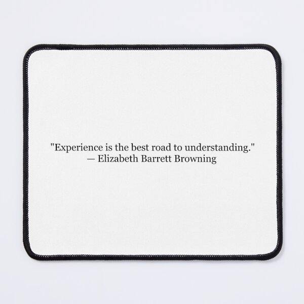 Item preview, Elizabeth Barrett Browning "Experience Is the Best Road to Understanding" Quote | Literary Typography | Victorian Poetry Gift designed and sold by The Prose Atelier.