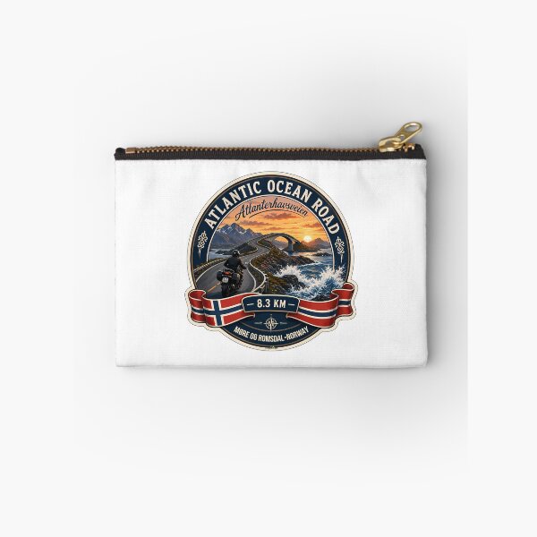 Item preview, Atlantic Ocean Road Norway Atlanterhavsvegen Sticker Tshirt 05 designed and sold by yulnsjo.