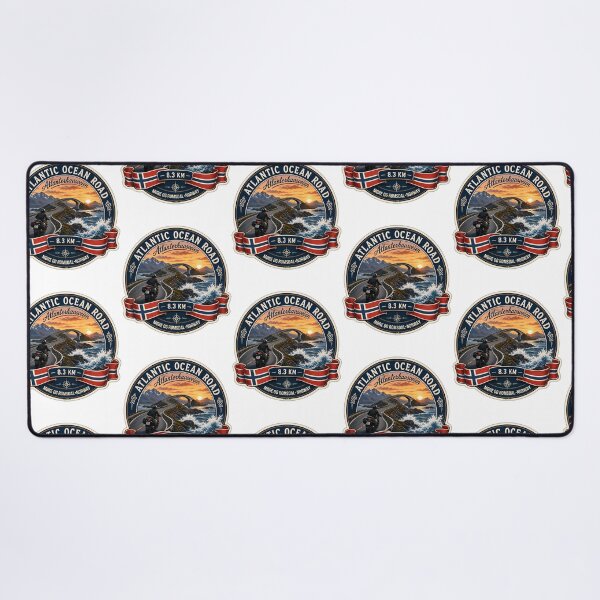 Item preview, Atlantic Ocean Road Norway Atlanterhavsvegen Sticker Tshirt 05 designed and sold by yulnsjo.