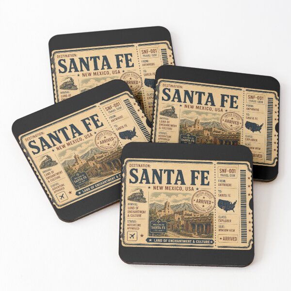 Item preview, Santa Fe Vintage Travel Ticket designed and sold by naturalsurvival.