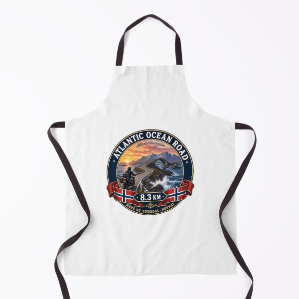 Item preview, Atlantic Ocean Road Norway Atlanterhavsvegen Sticker Tshirt 069 designed and sold by yulnsjo.