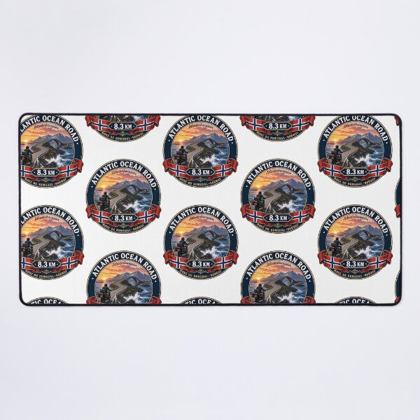 Item preview, Atlantic Ocean Road Norway Atlanterhavsvegen Sticker Tshirt 069 designed and sold by yulnsjo.