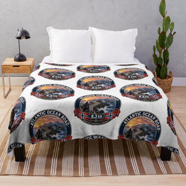 Item preview, Atlantic Ocean Road Norway Atlanterhavsvegen Sticker Tshirt 069 designed and sold by yulnsjo.