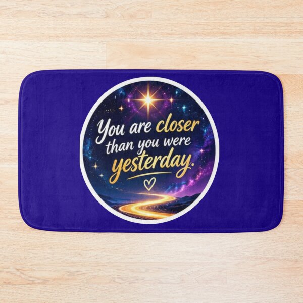 Item preview, You Are Closer Than You Were Yesterday Inspirational Quote Sticker designed and sold by Scro-Ciob-Shop.