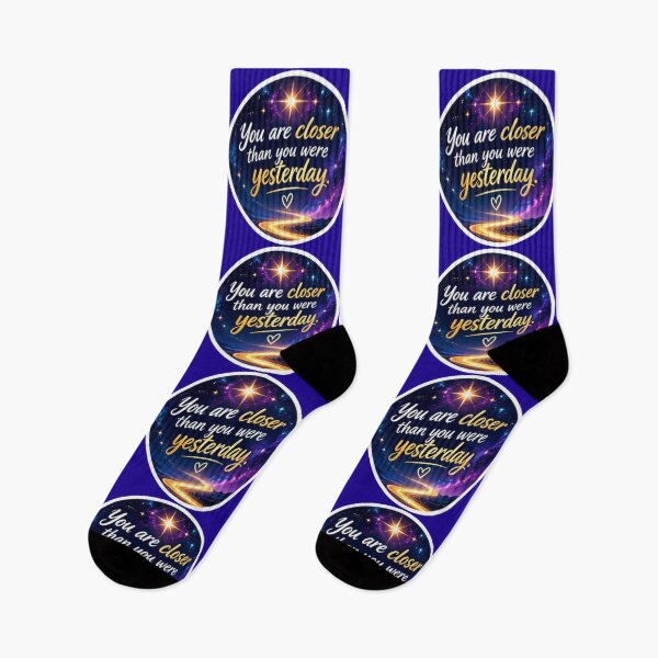 Item preview, You Are Closer Than You Were Yesterday Inspirational Quote Sticker designed and sold by Scro-Ciob-Shop.