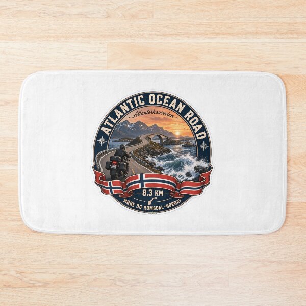 Item preview, Atlantic Ocean Road Norway Atlanterhavsvegen Sticker Tshirt 07 designed and sold by yulnsjo.