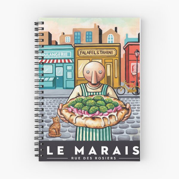 Item preview, Le Marais Paris Vintage Travel Poster - French Art Print designed and sold by LeQuirks.