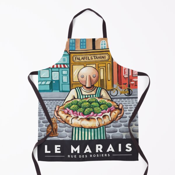 Item preview, Le Marais Paris Vintage Travel Poster - French Art Print designed and sold by LeQuirks.