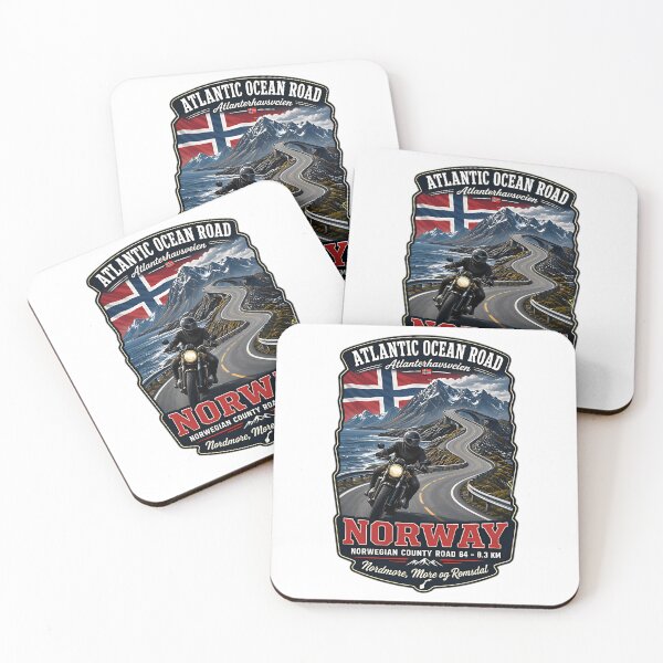 Item preview, Atlantic Ocean Road Norway Atlanterhavsvegen Sticker Tshirt 08 designed and sold by yulnsjo.