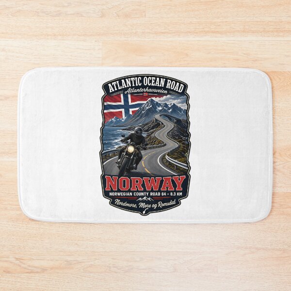 Item preview, Atlantic Ocean Road Norway Atlanterhavsvegen Sticker Tshirt 08 designed and sold by yulnsjo.