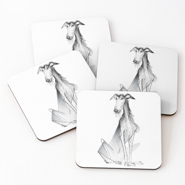 Item preview, Scottish deerhound simple lines designed and sold by aghnadarragh.