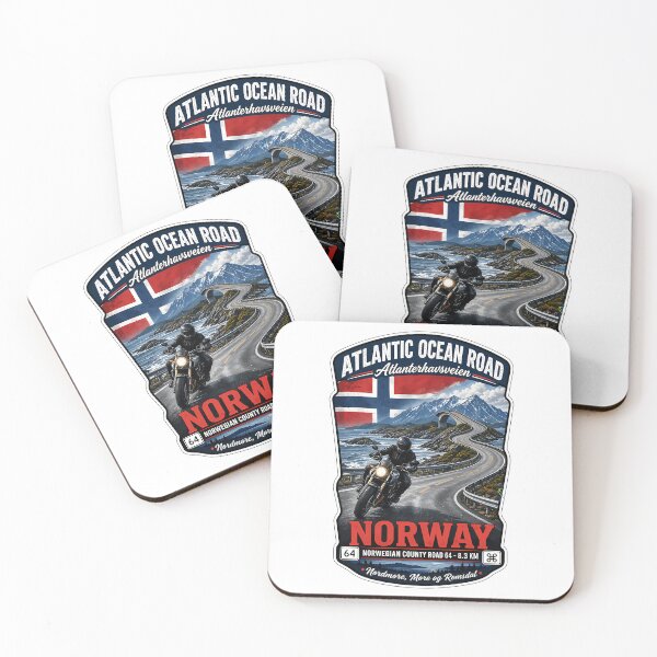 Item preview, Atlantic Ocean Road Norway Atlanterhavsvegen Sticker Tshirt 10 designed and sold by yulnsjo.