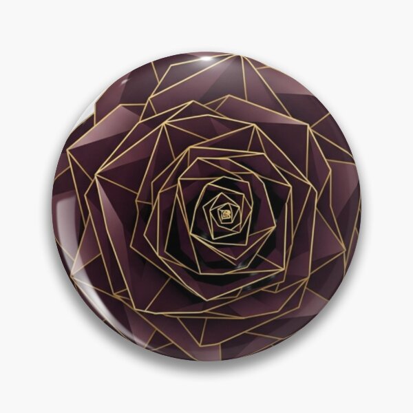 Item preview, Geometric Luxury Dark Red Rose Vector designed and sold by Dzblack.