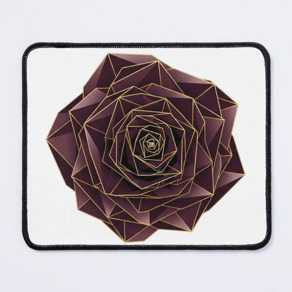 Item preview, Geometric Luxury Dark Red Rose Vector designed and sold by Dzblack.