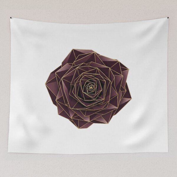 Item preview, Geometric Luxury Dark Red Rose Vector designed and sold by Dzblack.