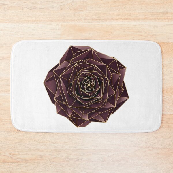 Item preview, Geometric Luxury Dark Red Rose Vector designed and sold by Dzblack.