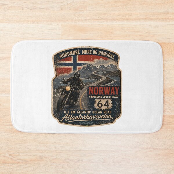 Item preview, Atlantic Ocean Road Norway Atlanterhavsvegen Sticker Tshirt 11 designed and sold by yulnsjo.