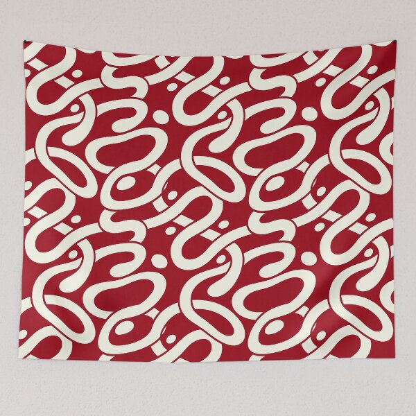 Item preview, Bold Abstract Ribbon Shapes Seamless Geometric Pattern designed and sold by fricostyle.