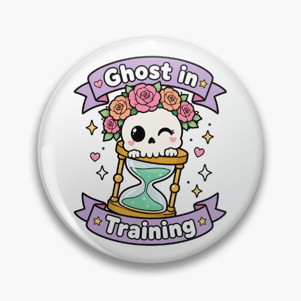 Item preview, Ghost In Training Pastel Goth Spooky Skull designed and sold by chattsuede.