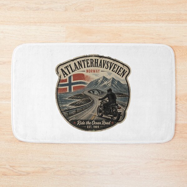 Item preview, Atlantic Ocean Road Norway Atlanterhavsvegen Sticker Tshirt 12 designed and sold by yulnsjo.