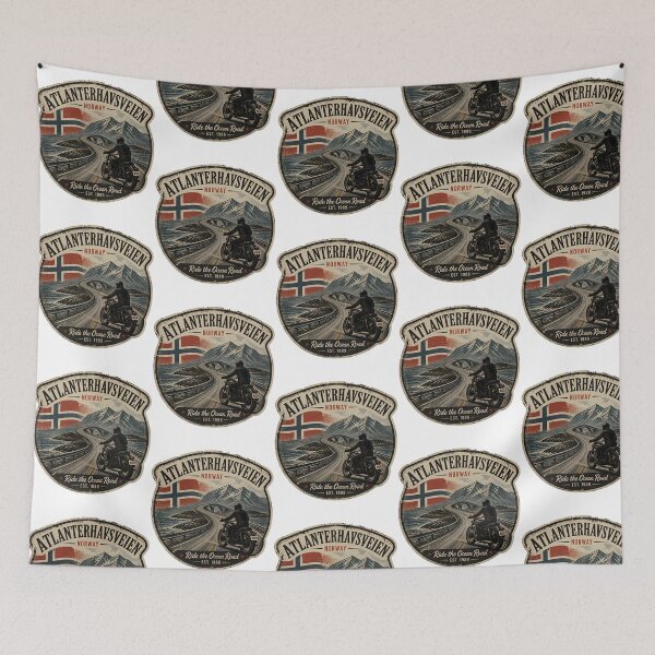 Item preview, Atlantic Ocean Road Norway Atlanterhavsvegen Sticker Tshirt 12 designed and sold by yulnsjo.