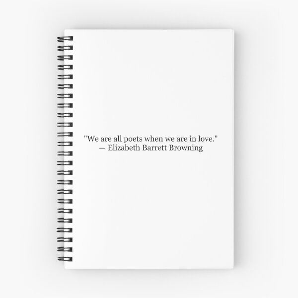Item preview, Elizabeth Barrett Browning "We Are All Poets When We Are in Love" Quote | Romantic Poetry Typography | Literary Art Gift designed and sold by The Prose Atelier.