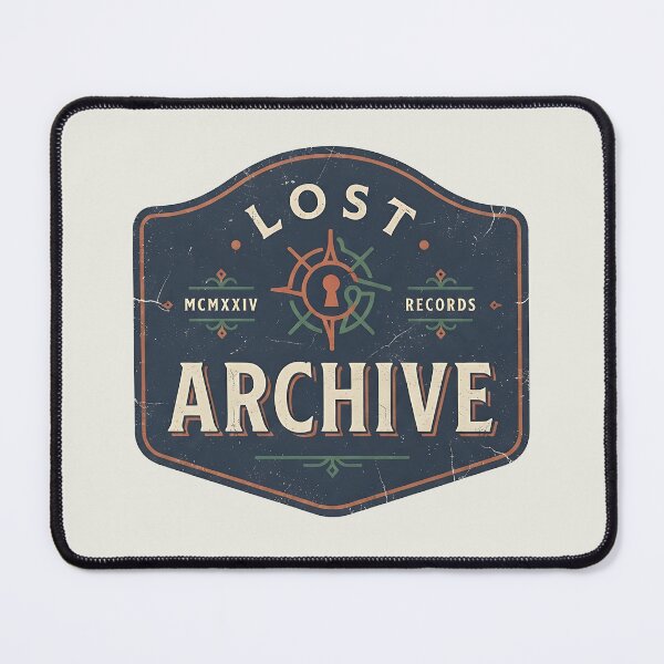 Item preview, Vintage Lost Archive Records - Retro Compass Badge designed and sold by Zazz Lee.