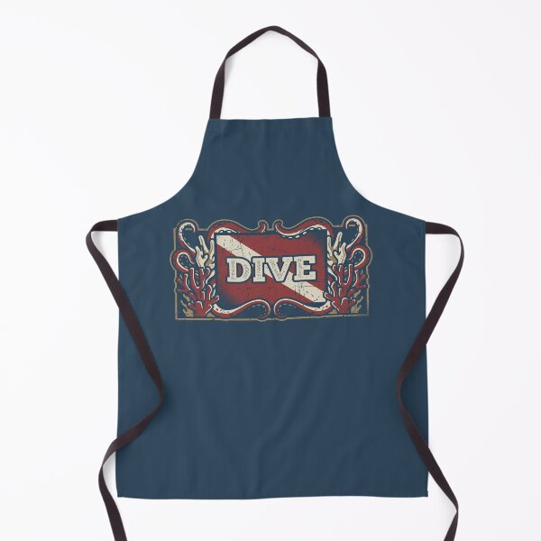 Item preview, Vintage Scuba Dive Flag Kraken Tentacles Nautical Graphic designed and sold by KiwiRider.