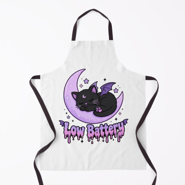 Item preview, Low Battery Pastel Goth Kitten Sleeping Bat designed and sold by chattsuede.